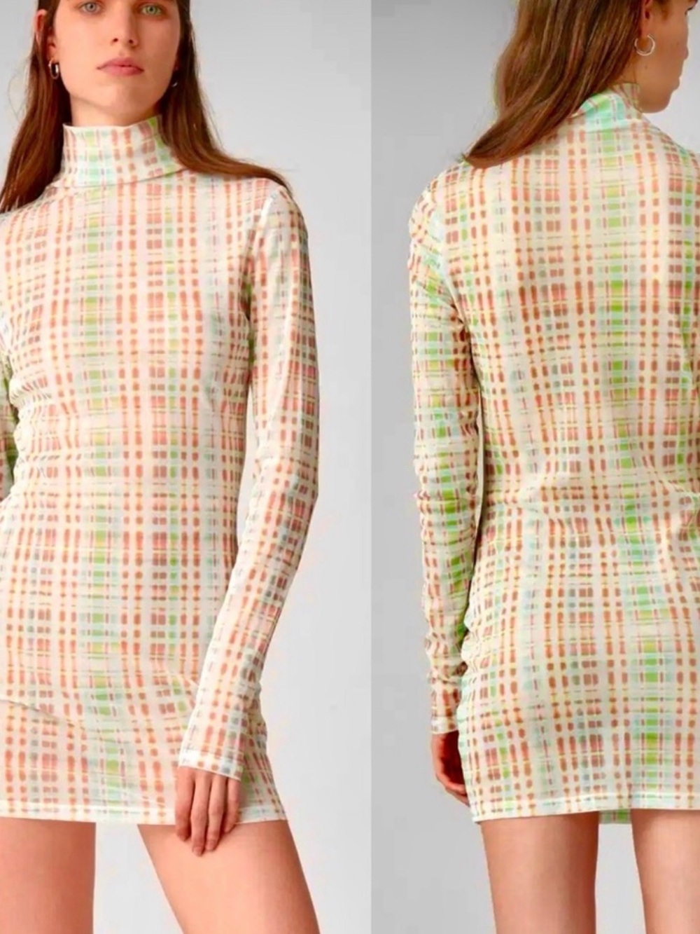 NWT ATOIR X LARA WORTHINGTON - 006 DRESS (GREEN CHECK) -L/12(2),S/8, XS/6